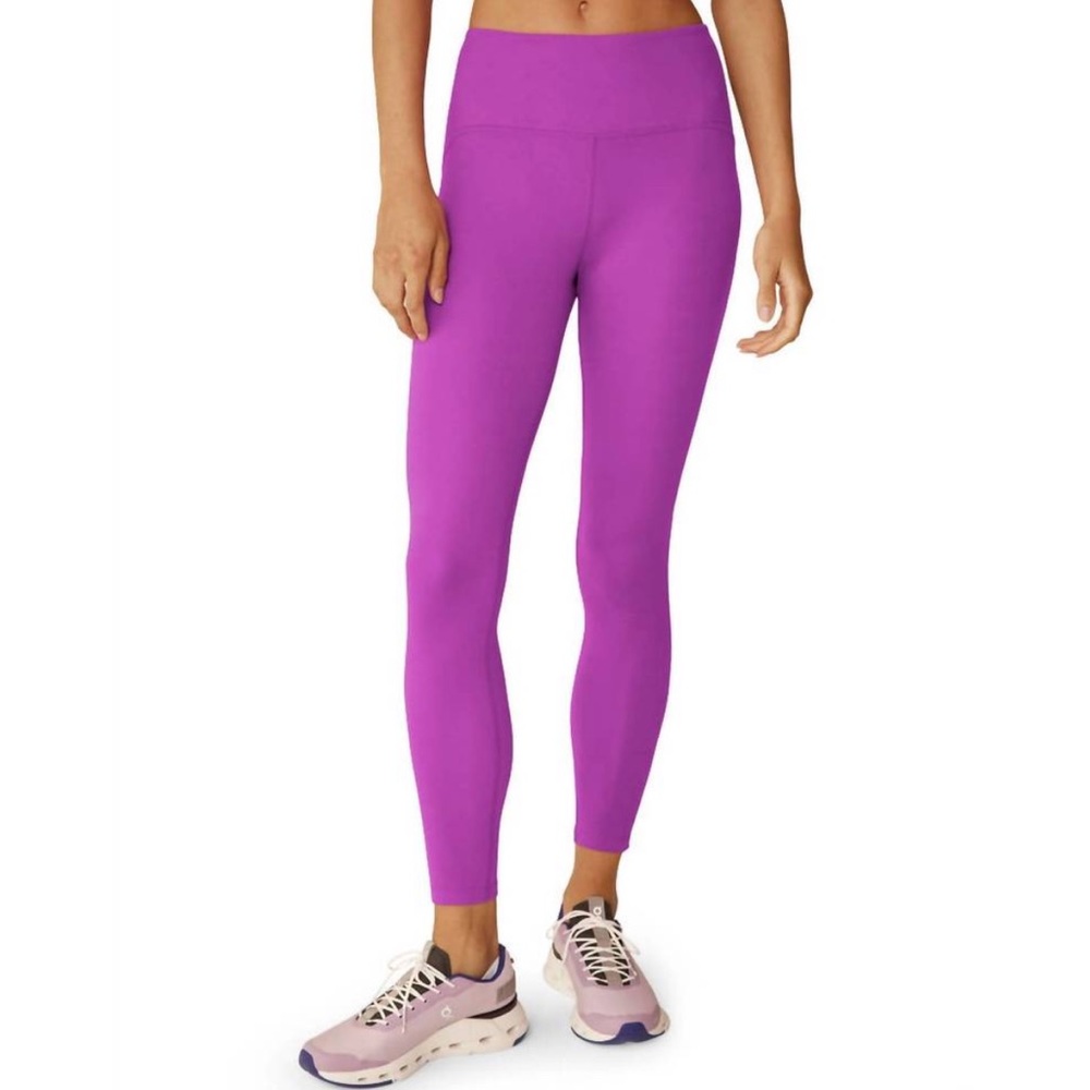 Beyond Yoga PowerBeyond Strive High Waisted Midi Legging -Violet Berry, Size XXS